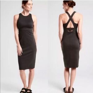 ATHLETA Deep Breath Bralette Dress Black XXS